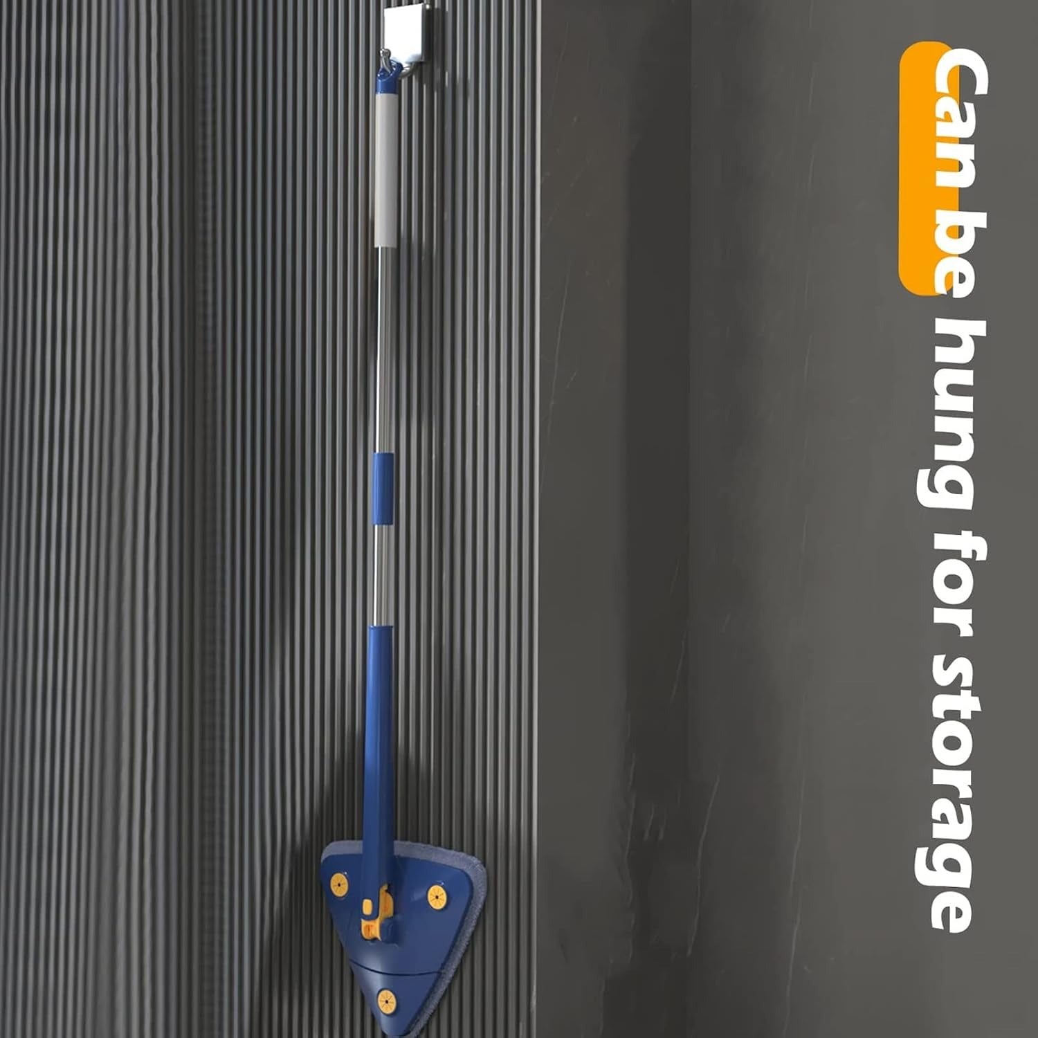 360 Degree Rotatable Adjustable Triangle Cleaning Mop | ممسحة تنظيف مثلثة قابلة للتعديل 360 درجة