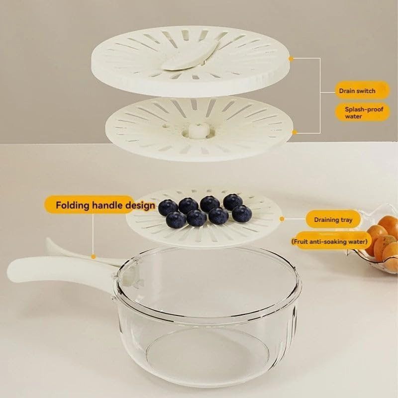 2 In 1 Drainer And Strainer Bowl | مصفاة ووعاء 2 في 1