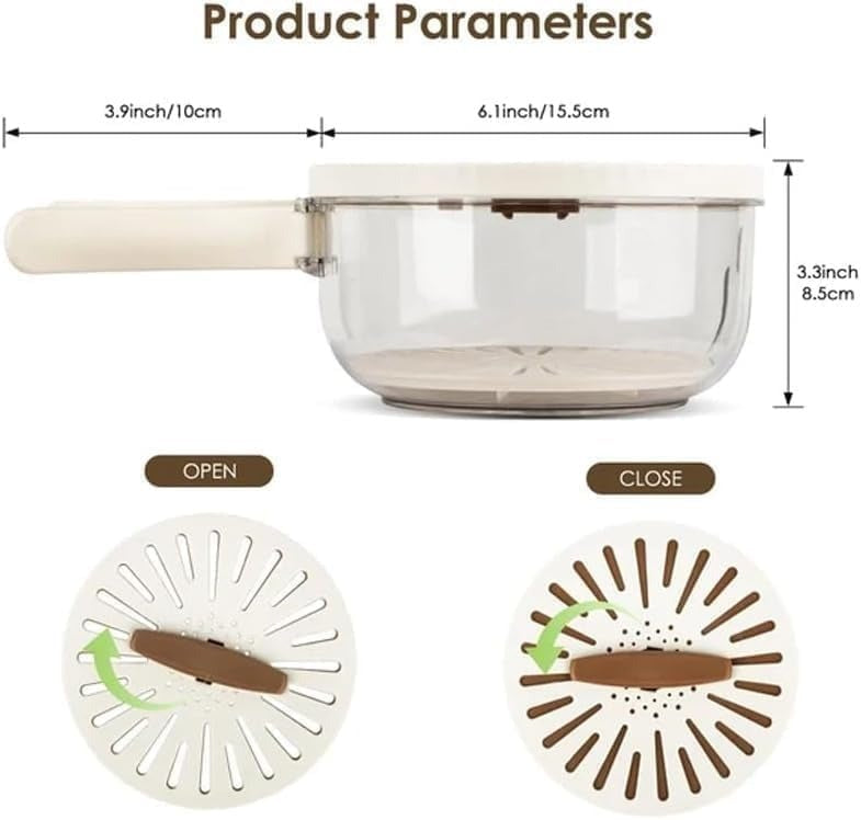 2 In 1 Drainer And Strainer Bowl | مصفاة ووعاء 2 في 1