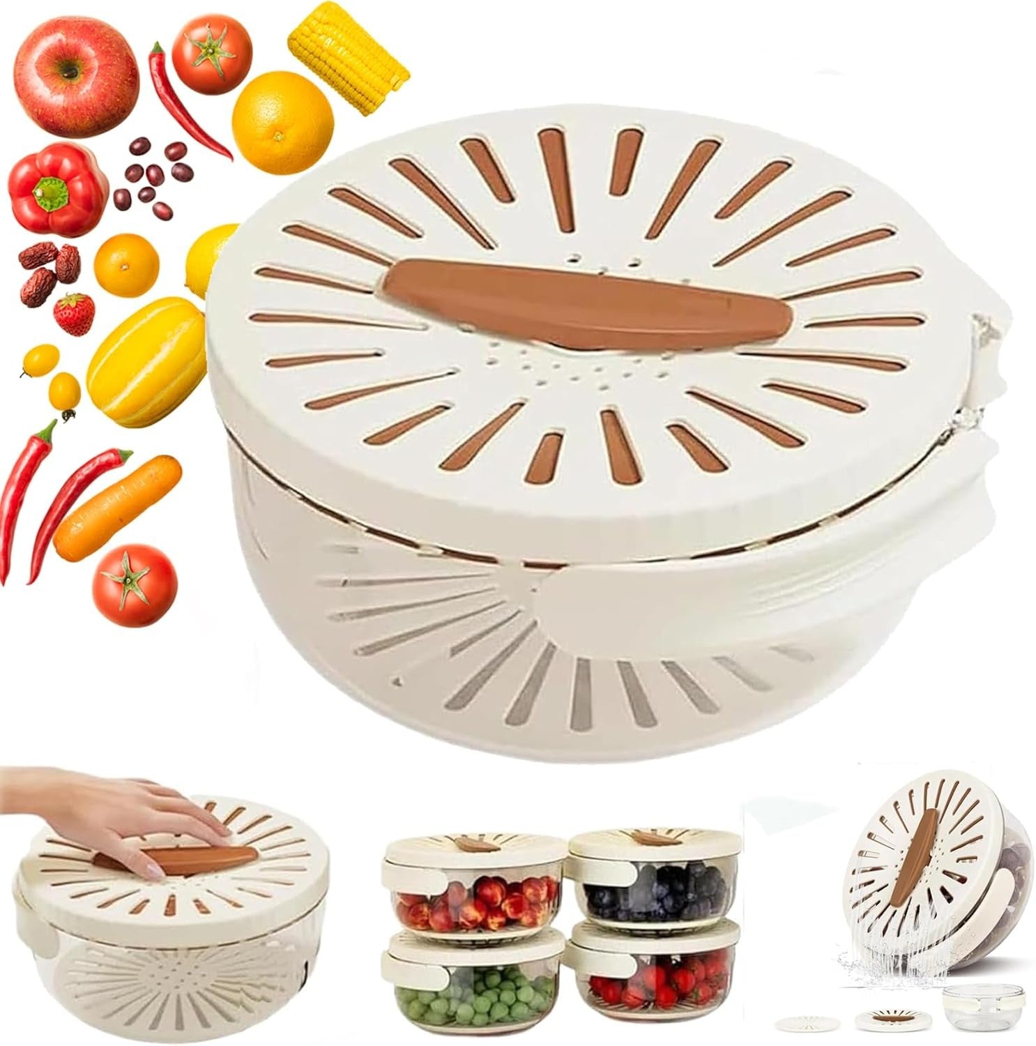 2 In 1 Drainer And Strainer Bowl | مصفاة ووعاء 2 في 1