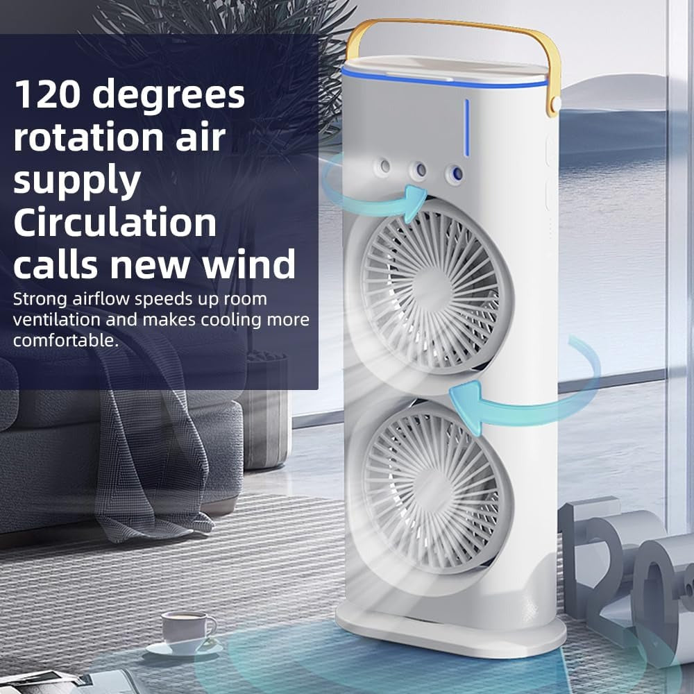 Portable Water Mist Fan ------- مروحة رذاذ الماء المحمولة